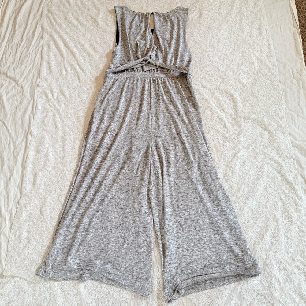 Anthropologie Meadow Rue alchemist metallic wide leg sleeveless jumpsuit - Picture 12 of 12